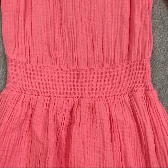 Michael Stars LA Women’s Pink Ruched Raglan Sleeve Mini Dress - Picture 4 of 4